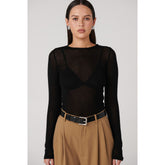 Myles Crew Neck Top - Black