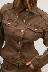 Violet Denim Jacket by Bayse