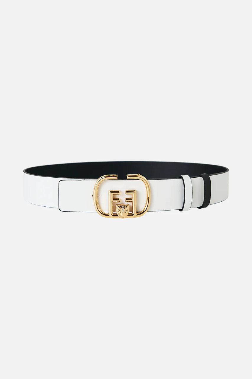 Reversible Monogram Buckle Belt by Camilla