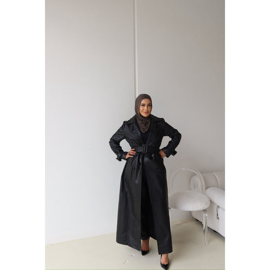 Mire Leather Trench