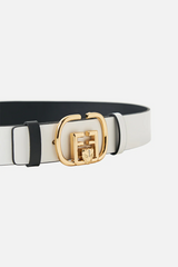 Reversible Monogram Buckle Belt by Camilla