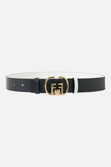 Reversible Monogram Buckle Belt by Camilla