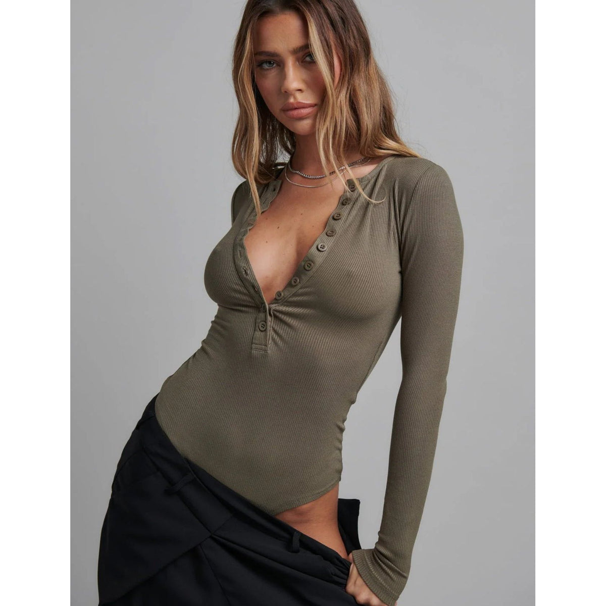 Lara Bodysuit Khaki