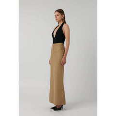 Zoe Maxi Skirt Taupe