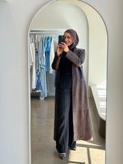 Inaya Bonded Leather Coat by Maryesha